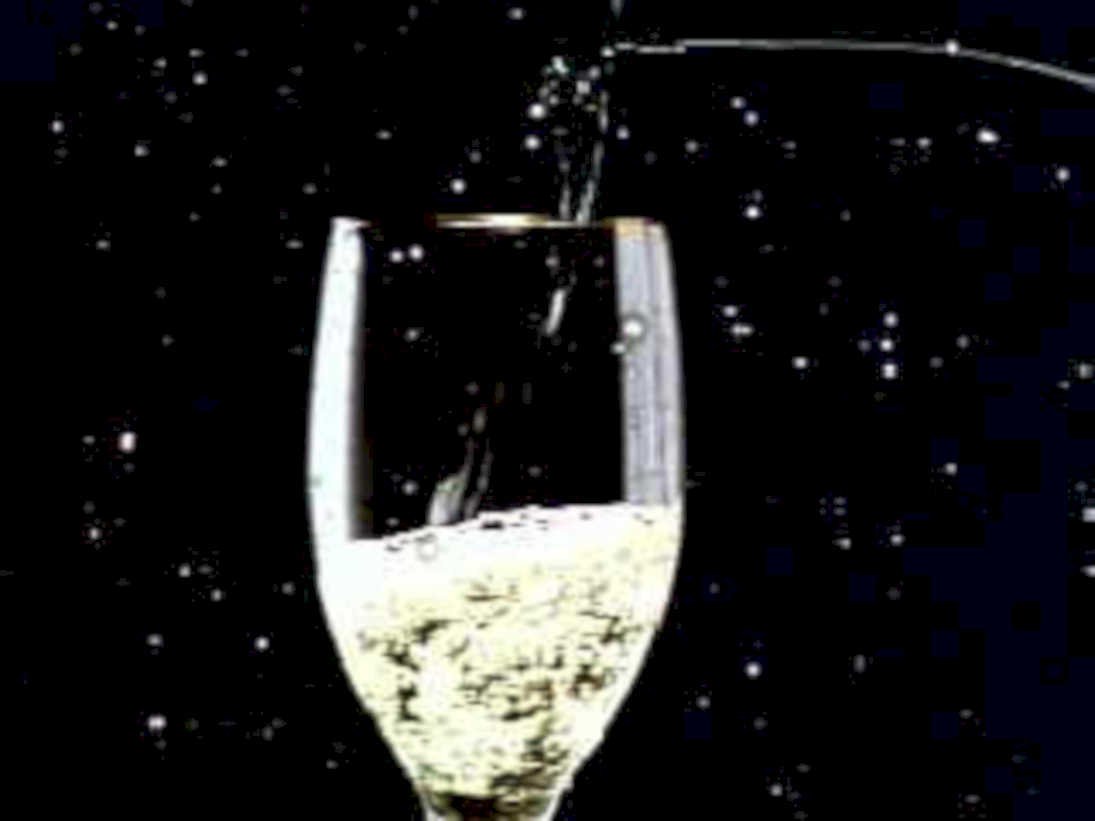 champagne flute stars1980s 1990s A4 Photo Print