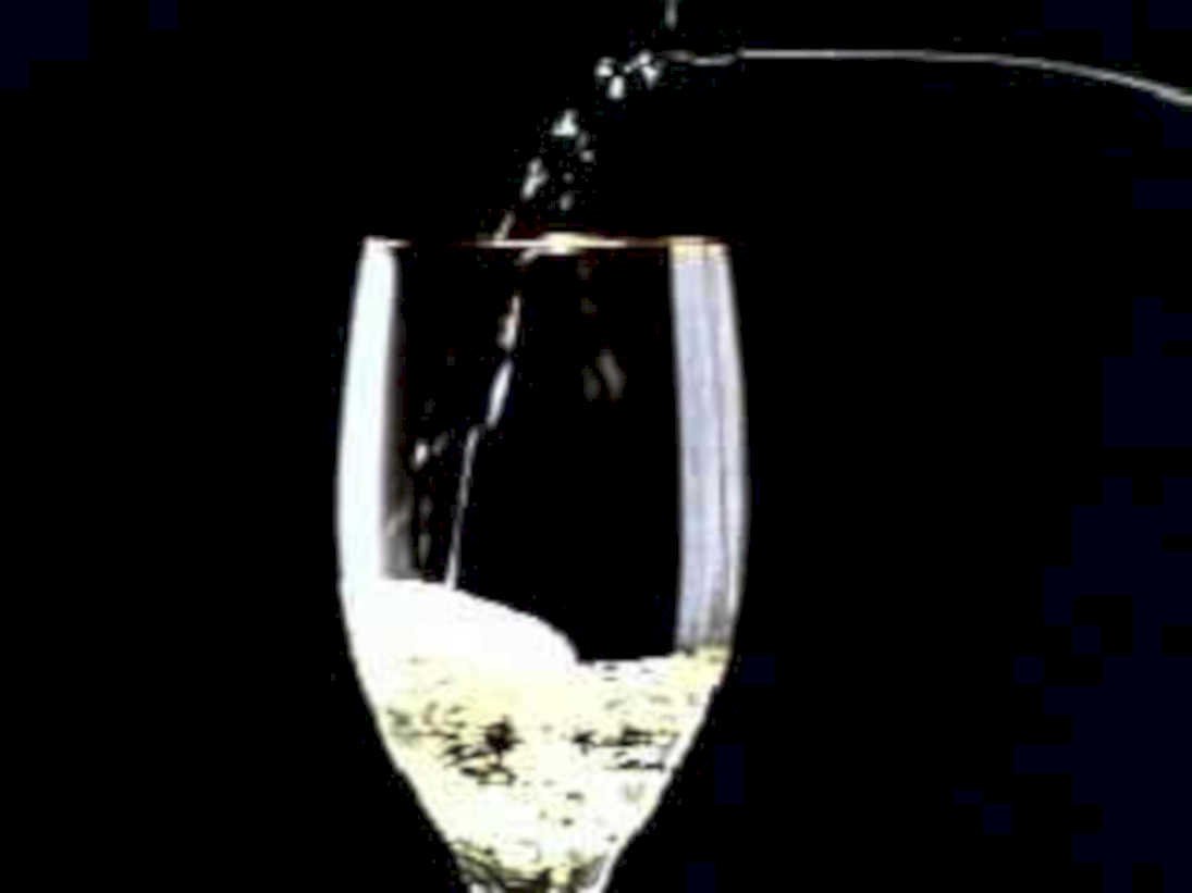champagne pouring glass1980s 1990s A4 Photo Print