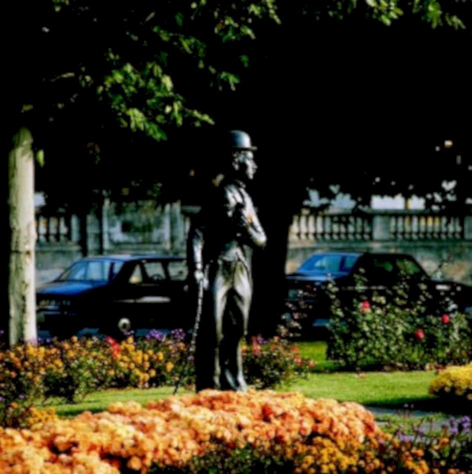 chaplin statue city1980s 1990s A4 Photo Print