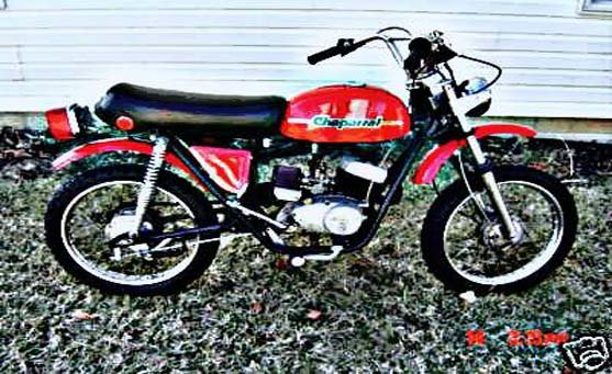 chapparal motorbike A4 Photo Print