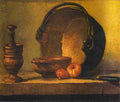char Kitchen Still Life with Pestle and Mortar Art A4 Photo Print