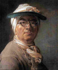 char Self Portrait with an Eyeshade Art A4 Photo Print