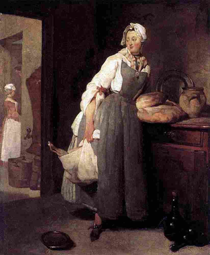 char Servant Returning from the Market Art A4 Photo Print