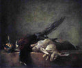 char Still Life with Two Rabbits Art A4 Photo Print