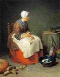 char The Kitchen Maid Art A4 Photo Print