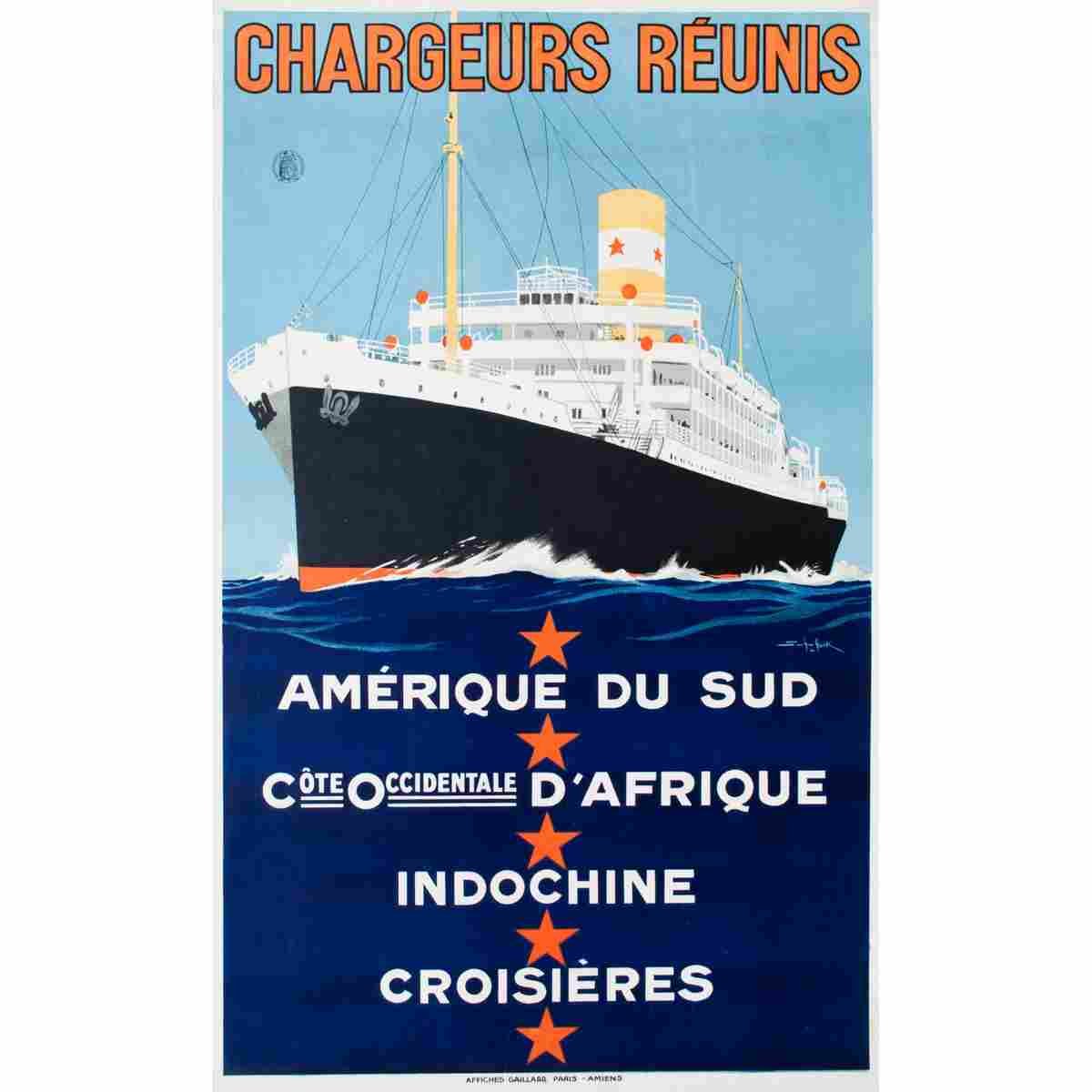 chargeur reunis sandy hook 1950 2 Advert A4 Photo Print