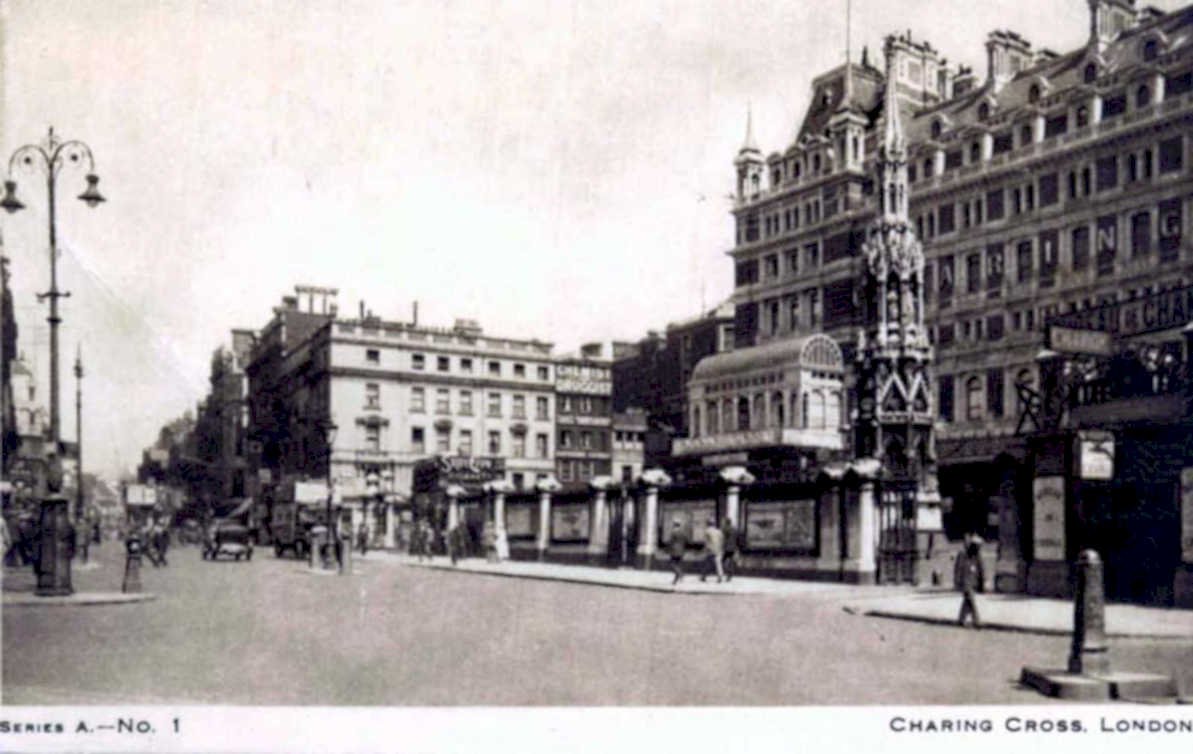 charing cross londonVintage 1880s 1900s A4 Photo Print