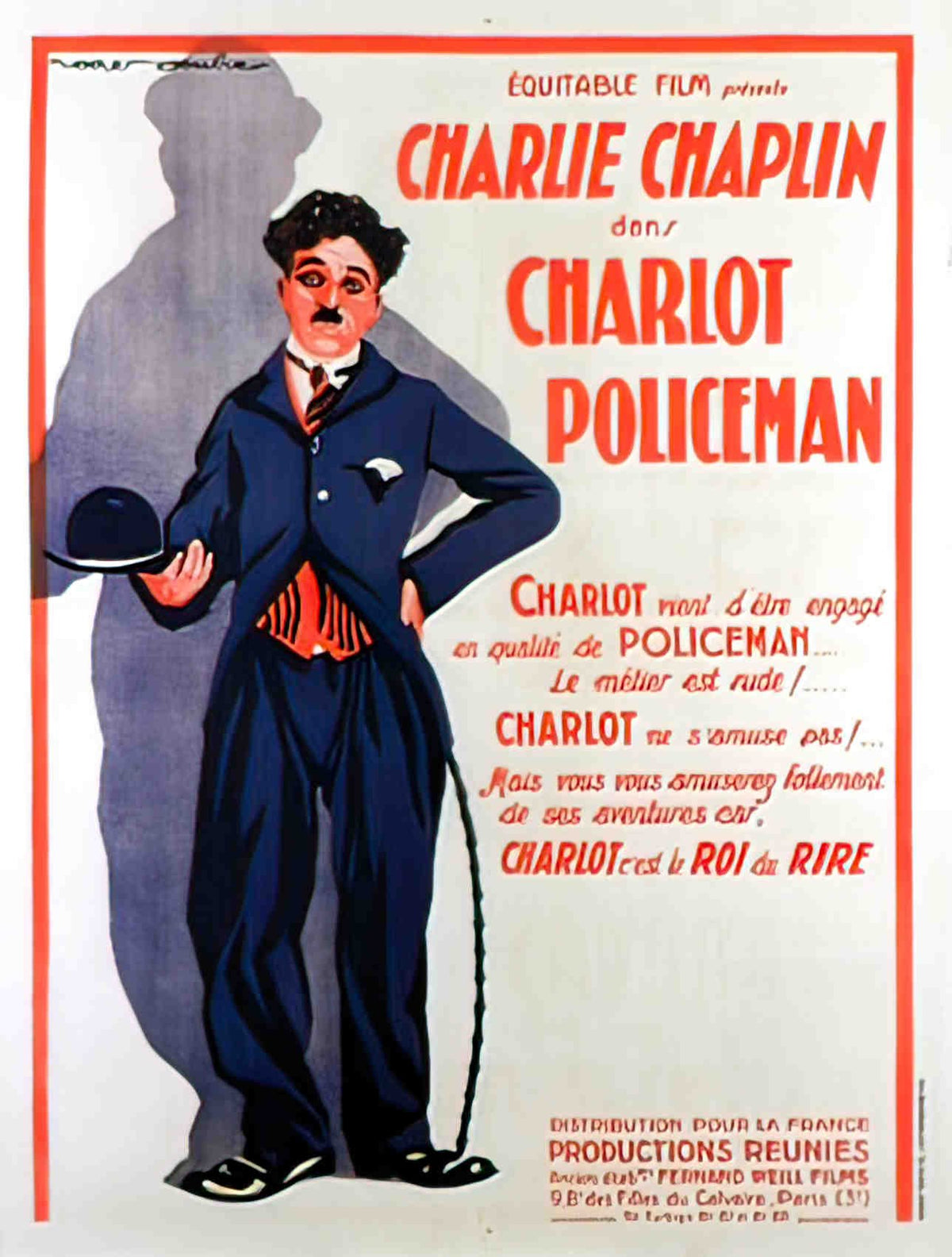 charlot policeman Advert A4 Photo Print