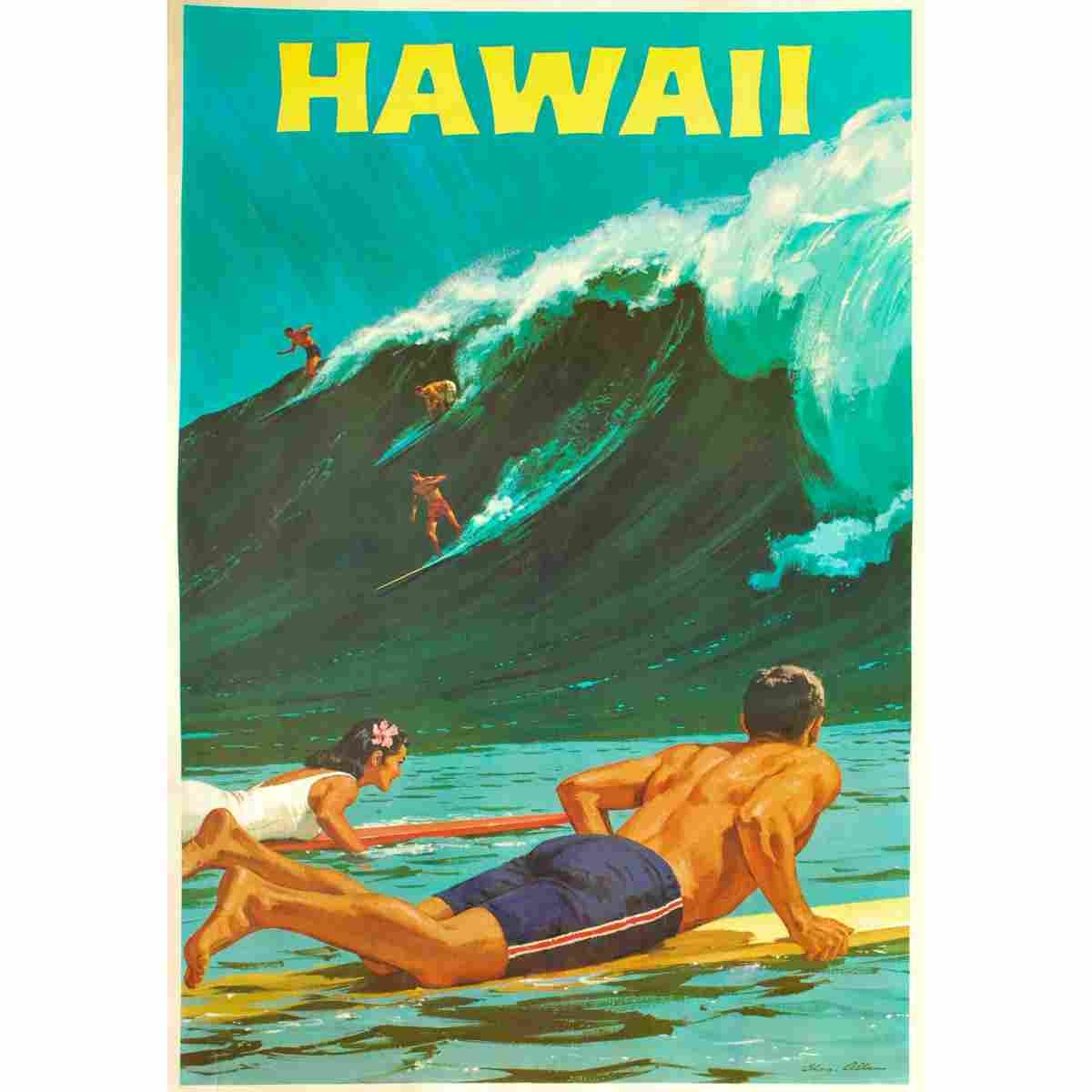 chas allen hawaii 1960 3 Advert A4 Photo Print