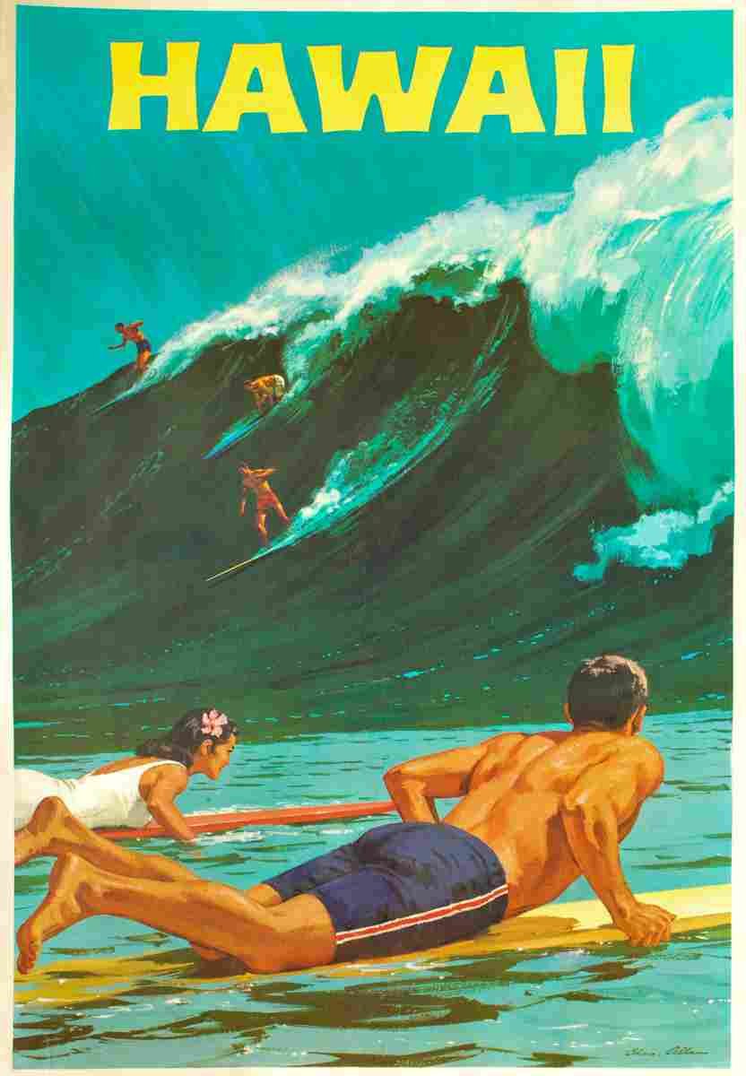 chas allen hawaii 1960 5 Advert A4 Photo Print