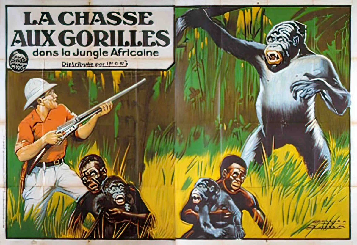 chasse aux gorilles la 2P Advert A4 Photo Print
