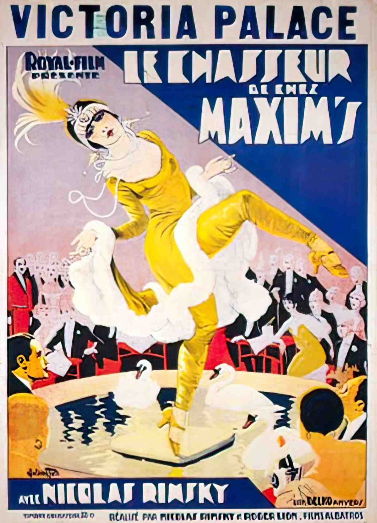 chasseur de chez maxim belg Advert A4 Photo Print