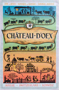 chateau d oex walter spinner 1950 4 Advert A4 Photo Print