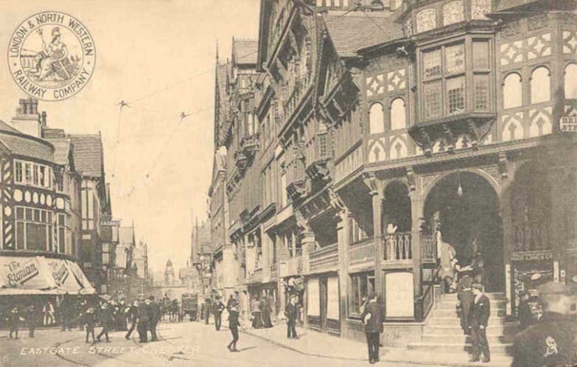 cheapside street exeterVintage 1880s 1900s A4 Photo Print