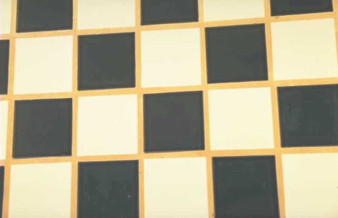 checkerboard tiles gray 1980s 1990s A4 Photo Print