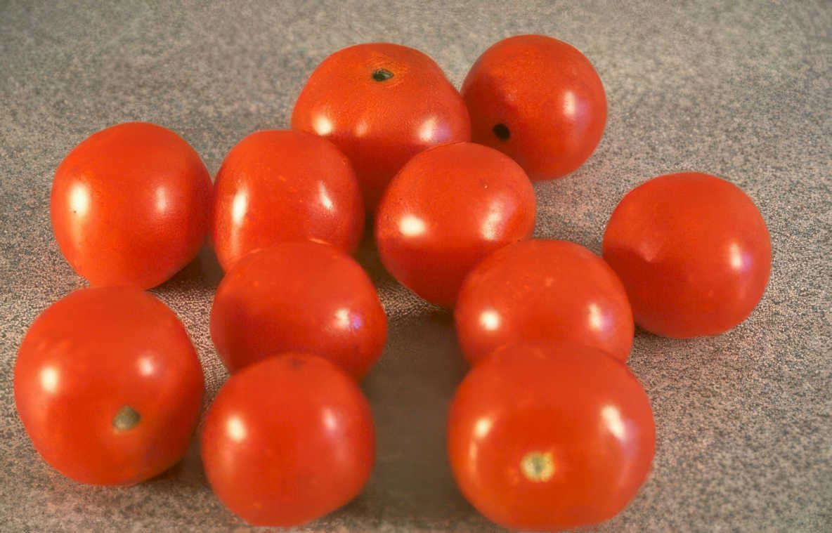 cherry tomatoes cluster Vintage A4 Photo Print