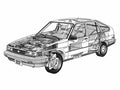 chevrolet nova hatchback cutaway A4 Photo Print