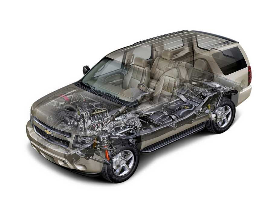 chevrolet tahoe 2005 cutaway A4 Photo Print