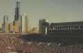 chicago crowd willis Vintage A4 Photo Print