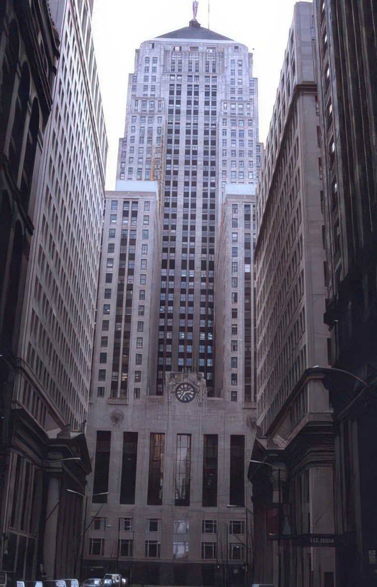 chicago loop wacker Vintage A4 Photo Print