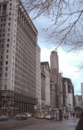 chicago michigan avenue Vintage A4 Photo Print