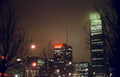 chicago night lights Vintage A4 Photo Print