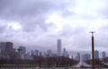 chicago skyline johnhancock Vintage A4 Photo Print