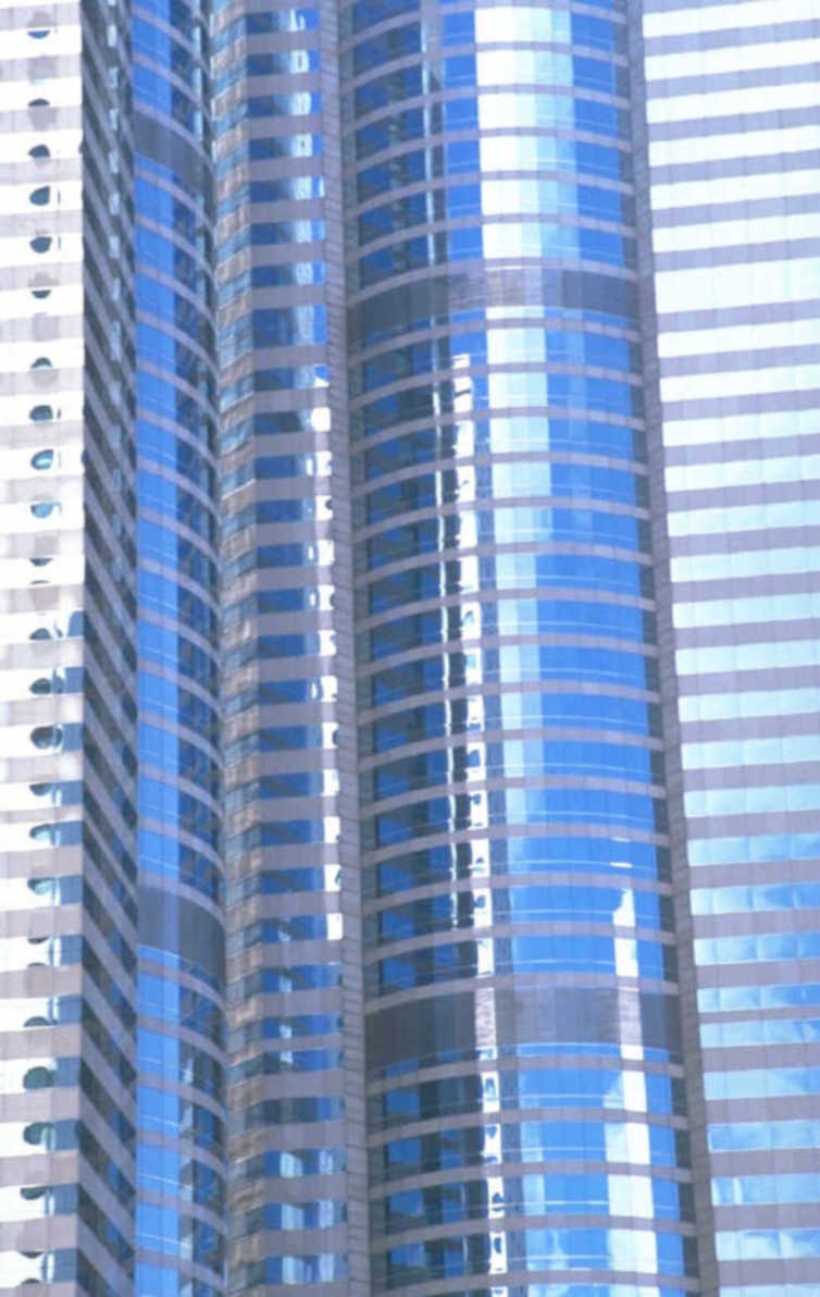 chicago skyscrapers reflections 1980s 1990s A4 Photo Print