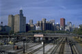 chicago train skyline 1980s 1990s A4 Photo Print