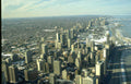 chicago winter skyline 1 Vintage A4 Photo Print