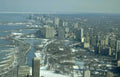 chicago winter skyline 2 Vintage A4 Photo Print