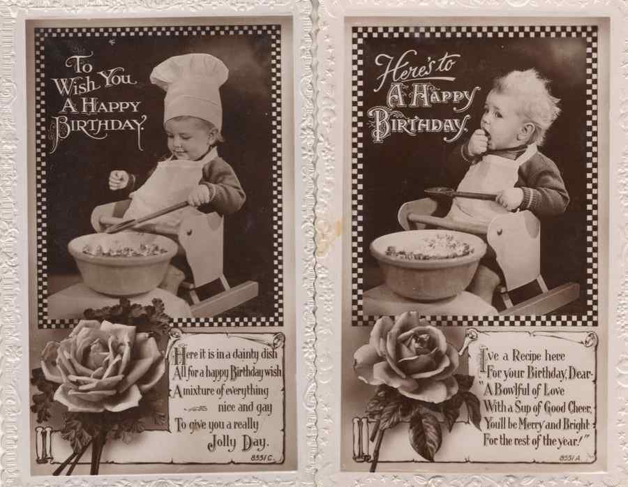 child chef giant recipe cookery bowl cooking 2x old greeting s 147968 A4 Photo Print
