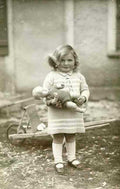 child doll wagon Vintage world war A4 Photo Print
