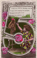 child feeding baby monkey babboon hat antique greetings rpc 105520 A4 Photo Print