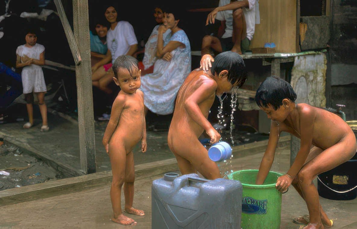 children bath agvaar Vintage A4 Photo Print