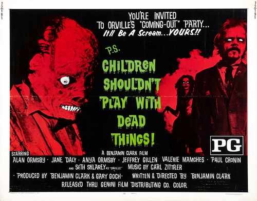 children shouldnt play with dead things  02 film star poster A4 Photo Print