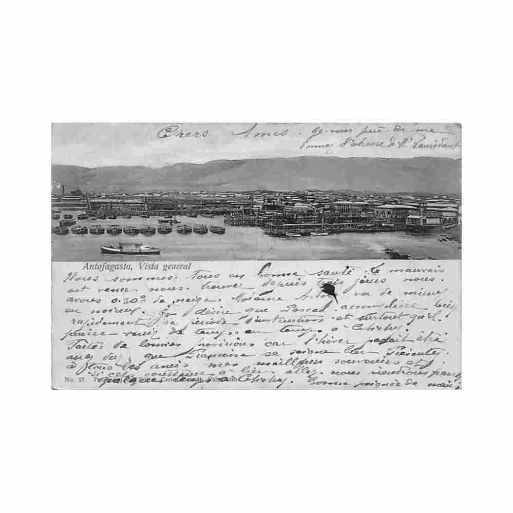 chile antafagosta vista general ed c brandt 57 Vintage A4 Photo Print