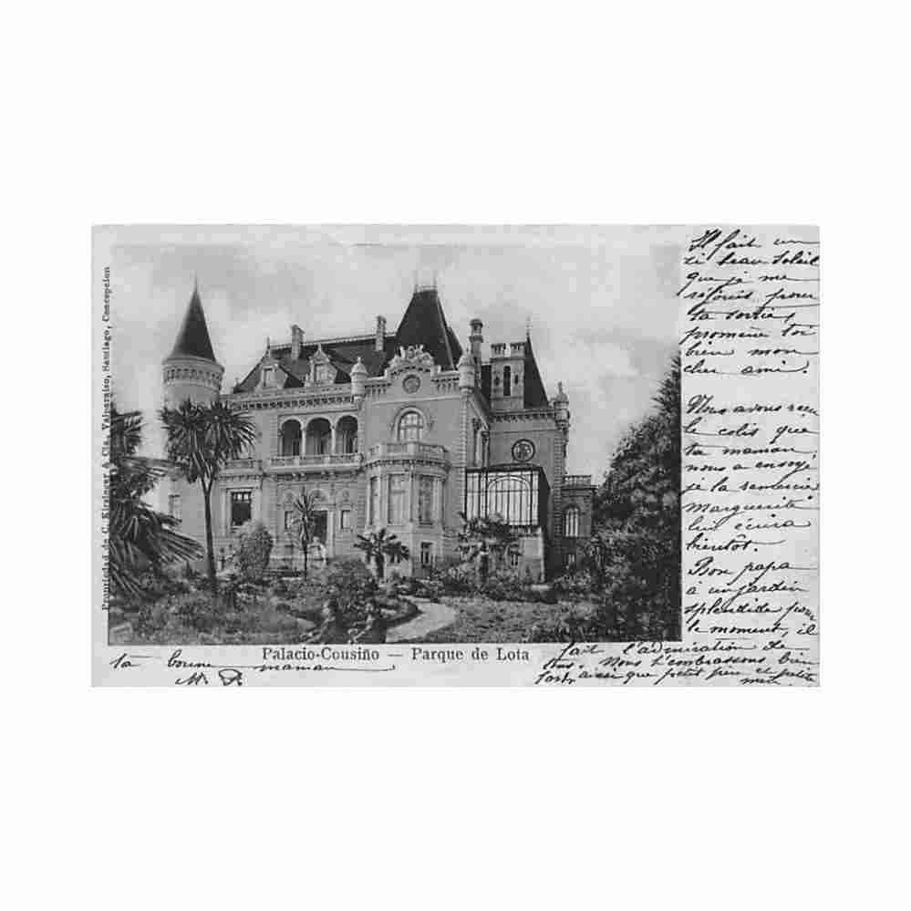 chile lota parque palacio cousino ed c kirsinger cia Vintage A4 Photo Print