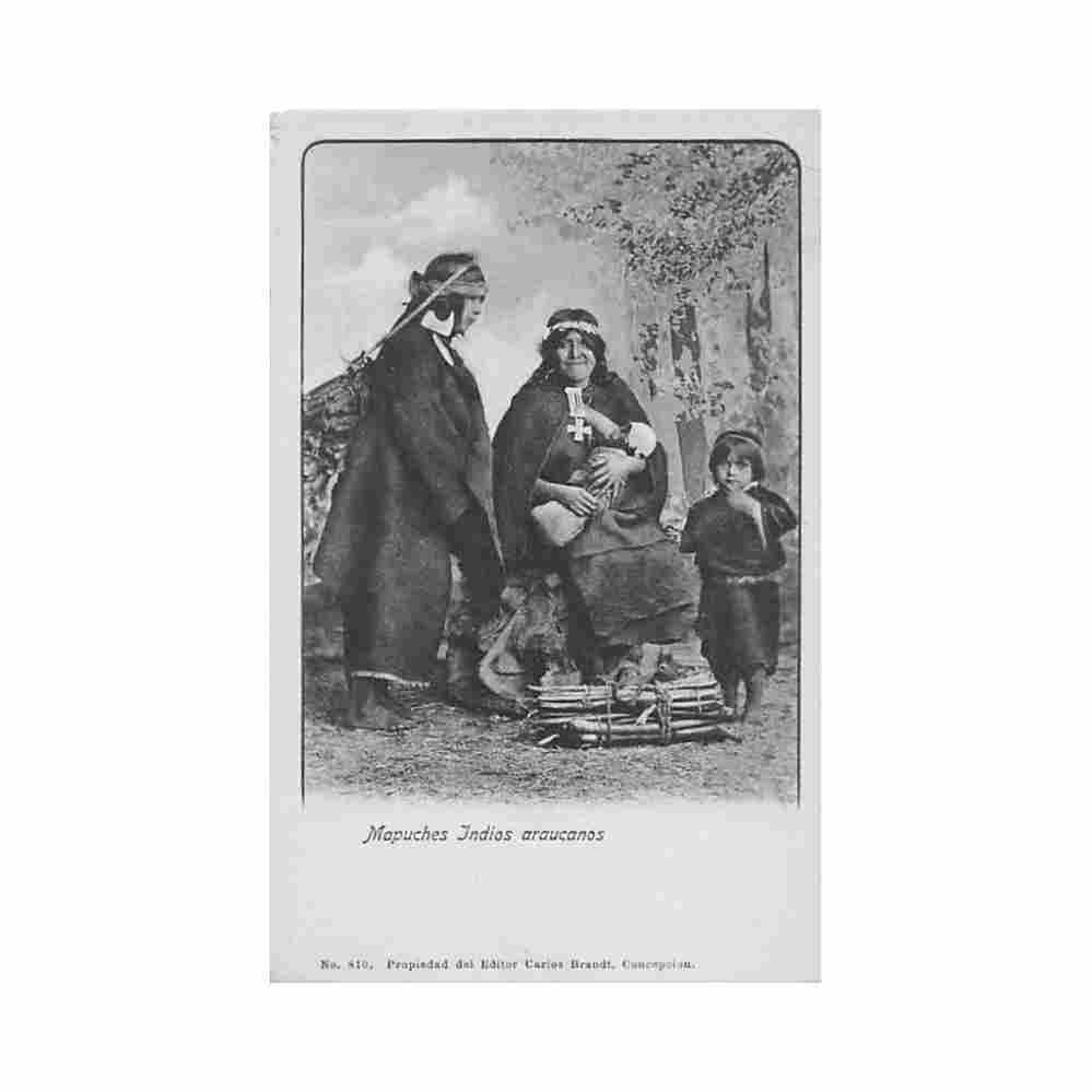 chile mapuches indios araucanos ed carlos brandt 810 Vintage A4 Photo Print