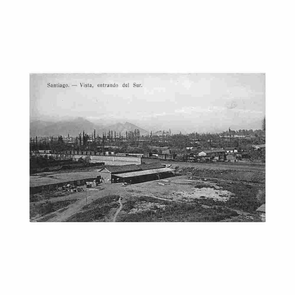 chile santiago vista entrada del sur ed hume y ca 357 Vintage A4 Photo Print