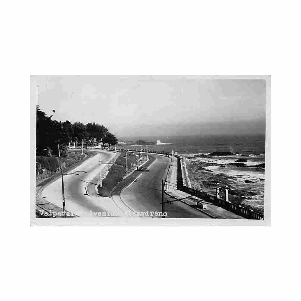 chile valparaiso avenida altamirano ed desconocido Vintage A4 Photo Print
