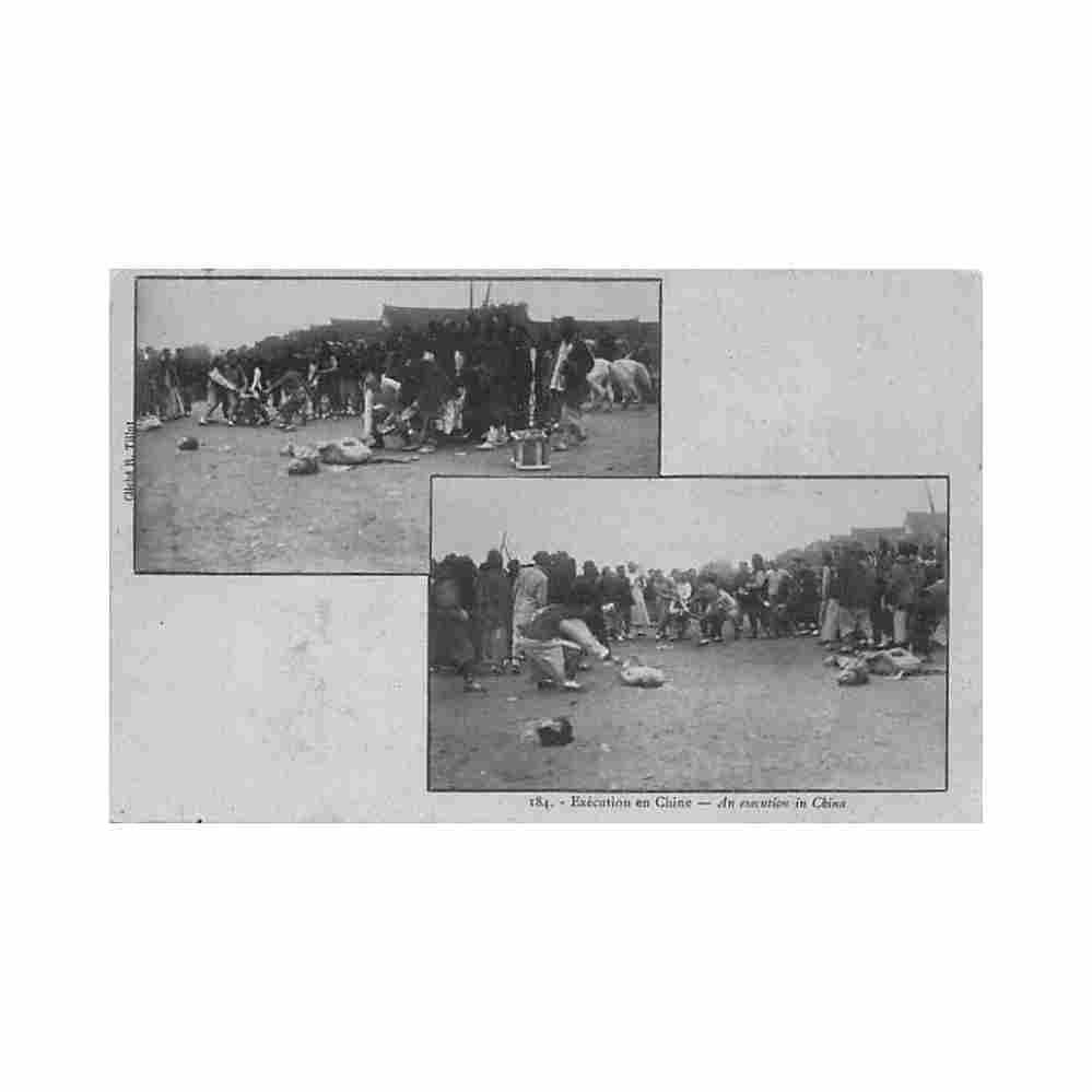 china an execution r tillot 184 Vintage A4 Photo Print