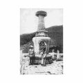 china buddhist temple Vintage A4 Photo Print