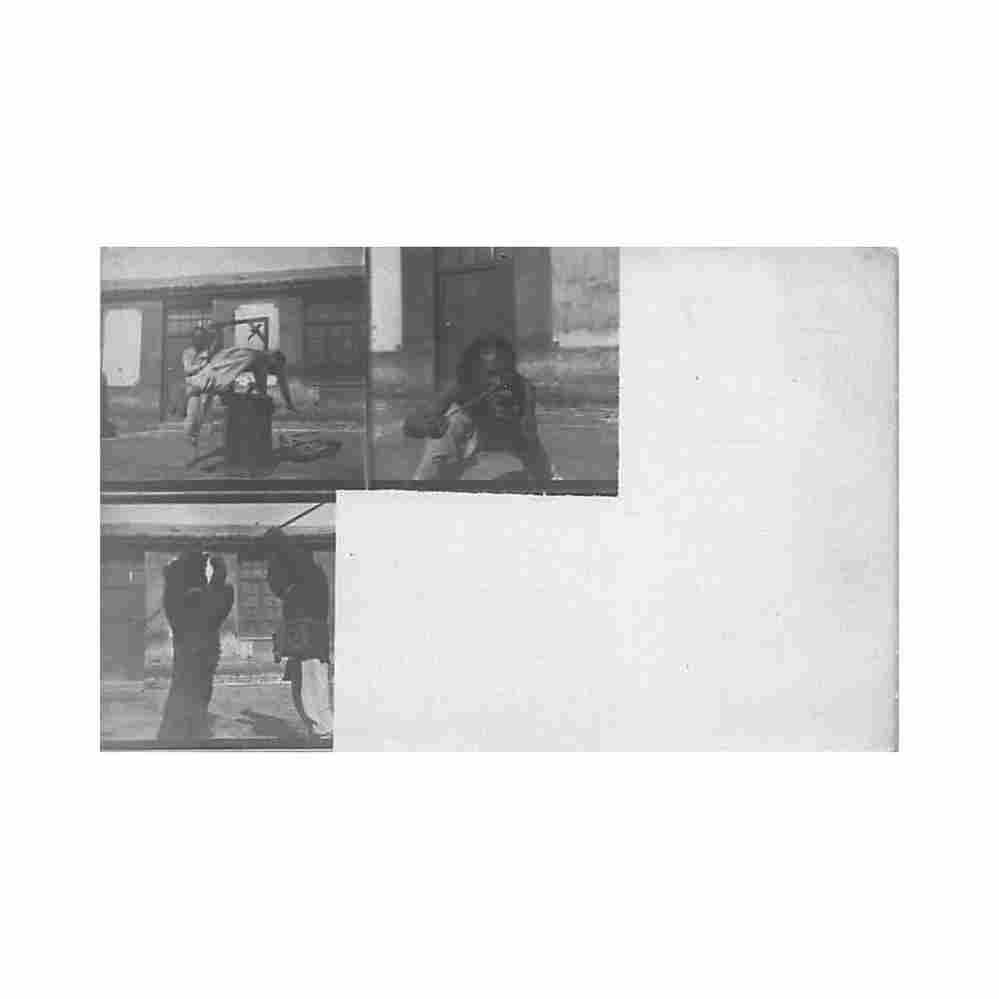 china dancing bear street perfomers Vintage A4 Photo Print