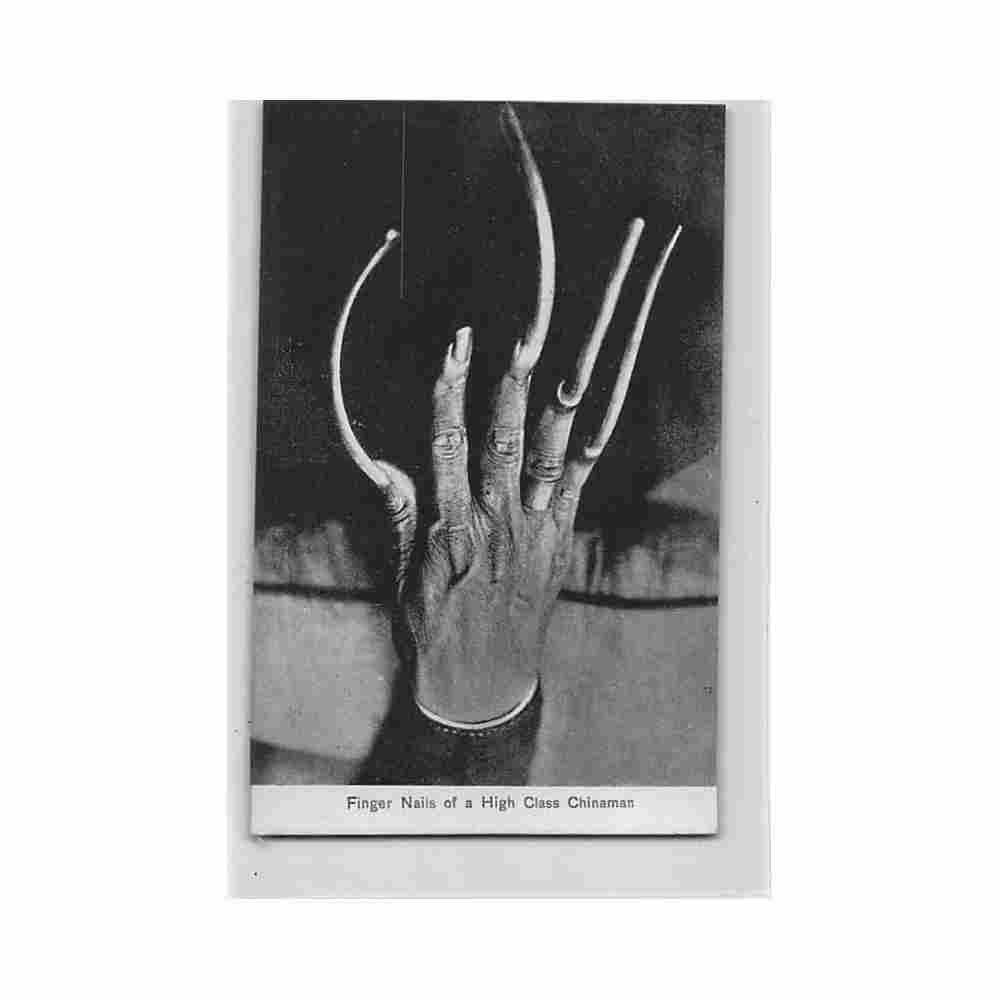 china finger nails of a high class chinaman m sternberg 1414 Vintage A4 Photo Print