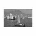 china hong kong view of the harbor twa Vintage A4 Photo Print