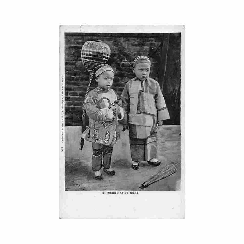 china native sons in san francisco usa edw h mitchell 322 Vintage A4 Photo Print