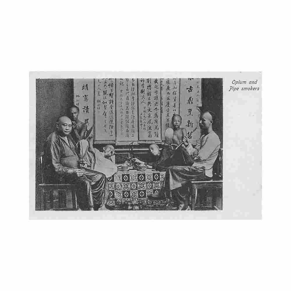 china opium and pipe smokers 7 Vintage A4 Photo Print