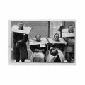 china prisoners wearing wooden collar cangue lau ping kee Vintage A4 Photo Print