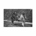 china rickshaw and coolie a h co Vintage A4 Photo Print